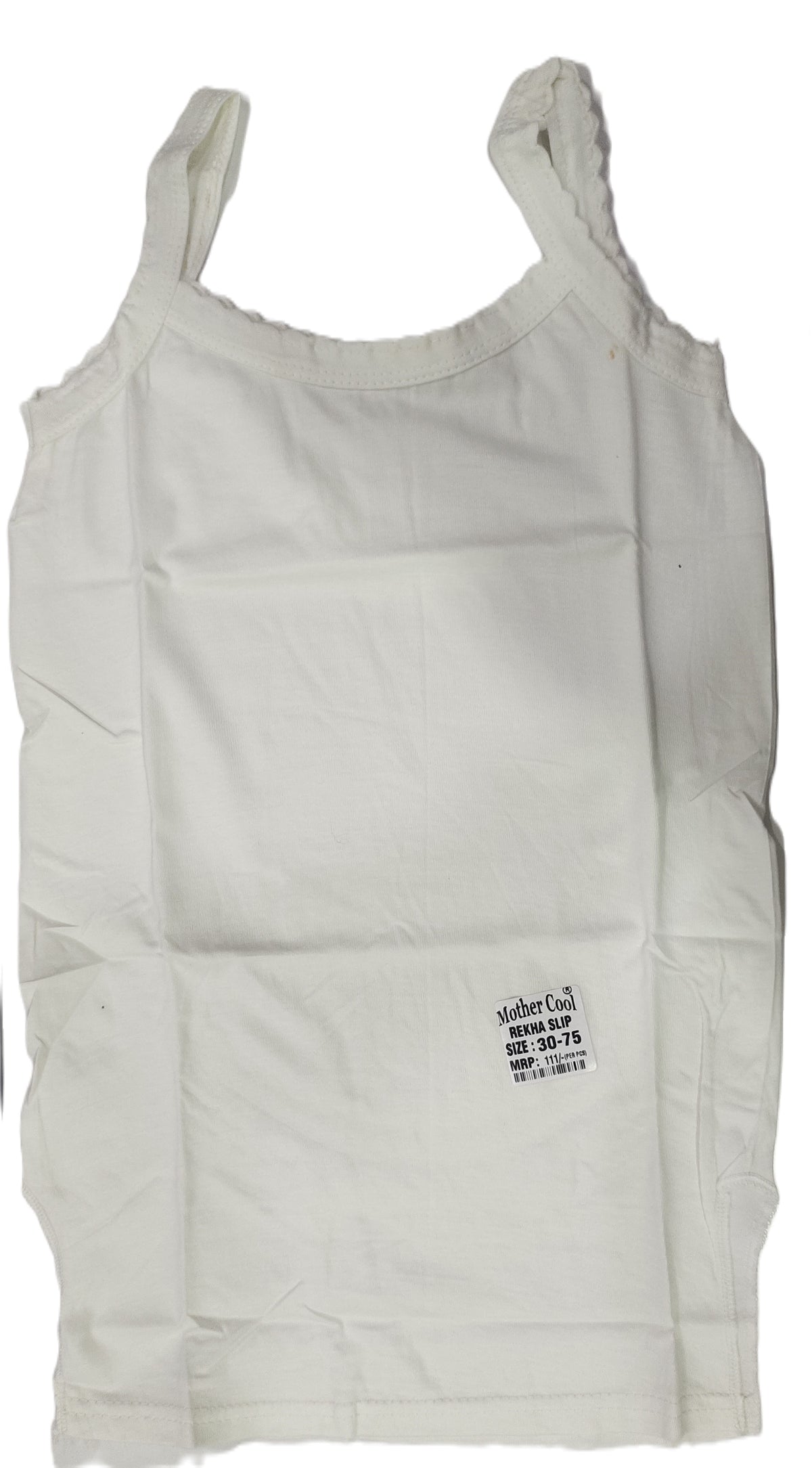 Mother Cool Rekha White Slip Pack of 6 front view
