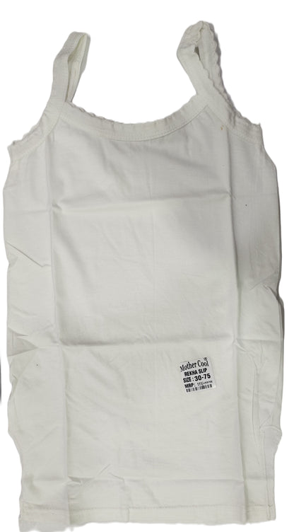 Mother Cool Rekha White Slip Pack of 6 front view