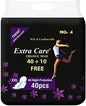 Extra Care Overnight Orange Maxi Sanitary Pads 40pcs + 10 Pantiliners Pack of 50