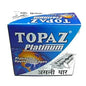 Topaz Platinum Double Edge Razor Blades for Men Pack of 50