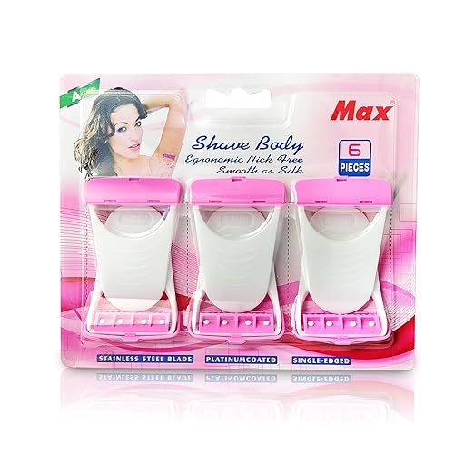 Women's Disposable Razor Blades Hair Removal Pack of 6