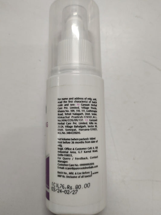 Pure Roots Cleansing Milk Spray ingredients