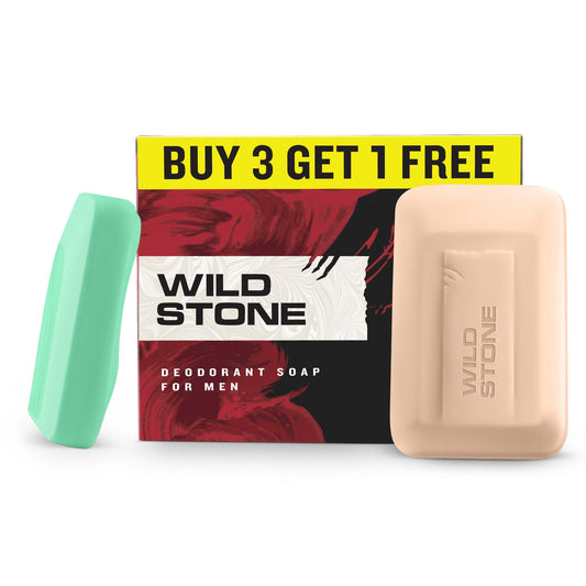 Wild Stone Bath Soap Pack of 4 125g – front view