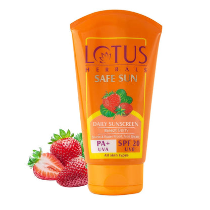 Lotus Herbals Safe Sun Block Cream SPF 20 – front view