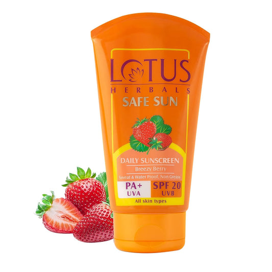 Lotus Herbals Safe Sun Block Cream SPF 20 – front view