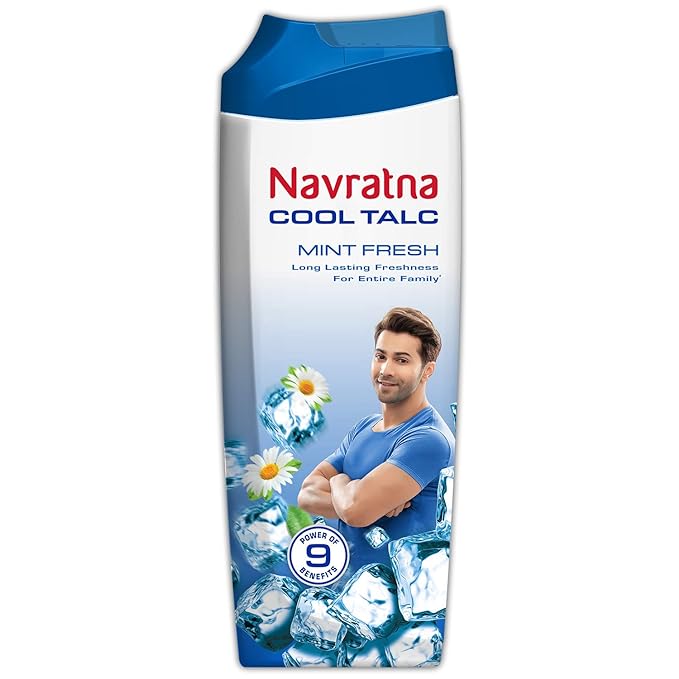Navaratna Talcum Powder Mint Fresh and Active Deo 100g