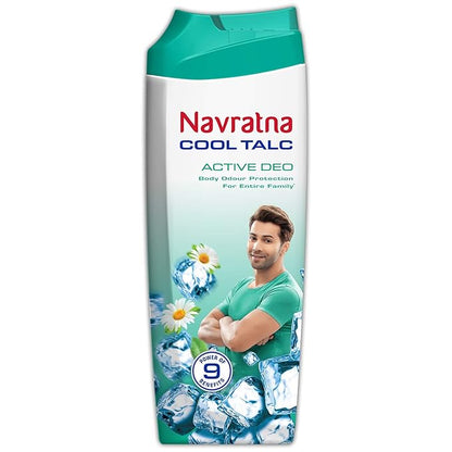 Navratna Talcum Powder – Active Deo variant