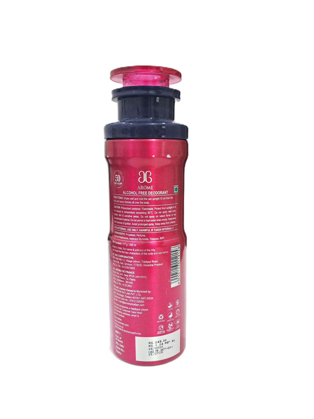 Arome Charming You Deo detail