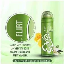Eva Flirt Deo side label
